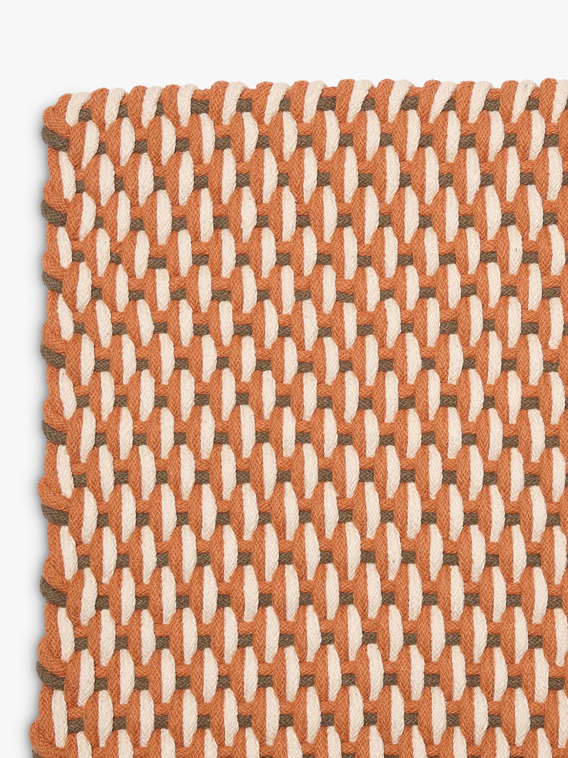 The Conran Shop macrame rug Rust Charcoal 300x200 cm (British brand)