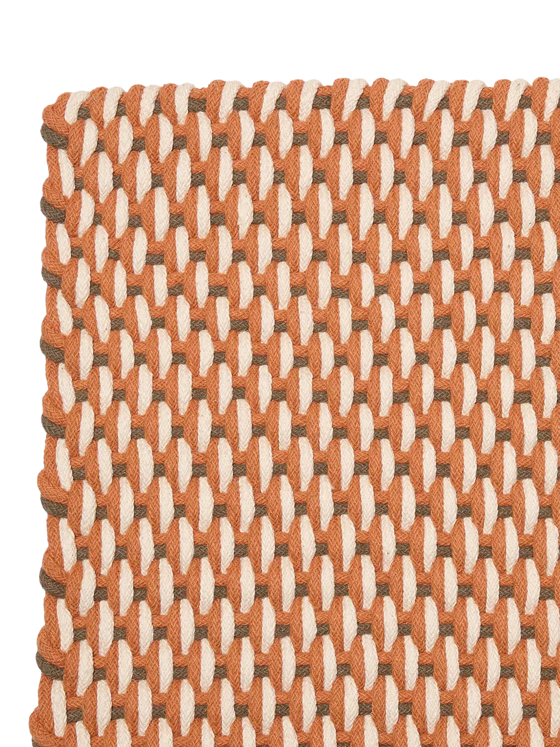 The Conran Shop macrame rug Rust Charcoal 300x200 cm (British brand)