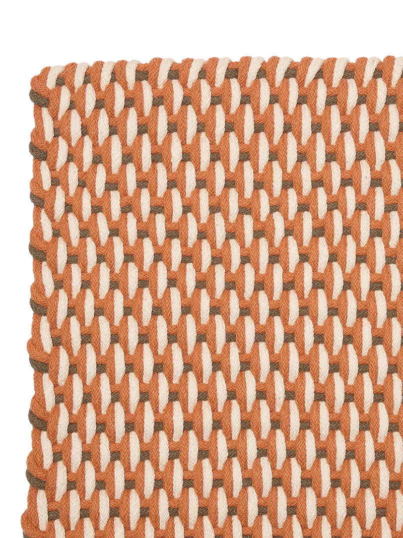 The Conran Shop macrame rug Rust Charcoal 300x200 cm (British brand)