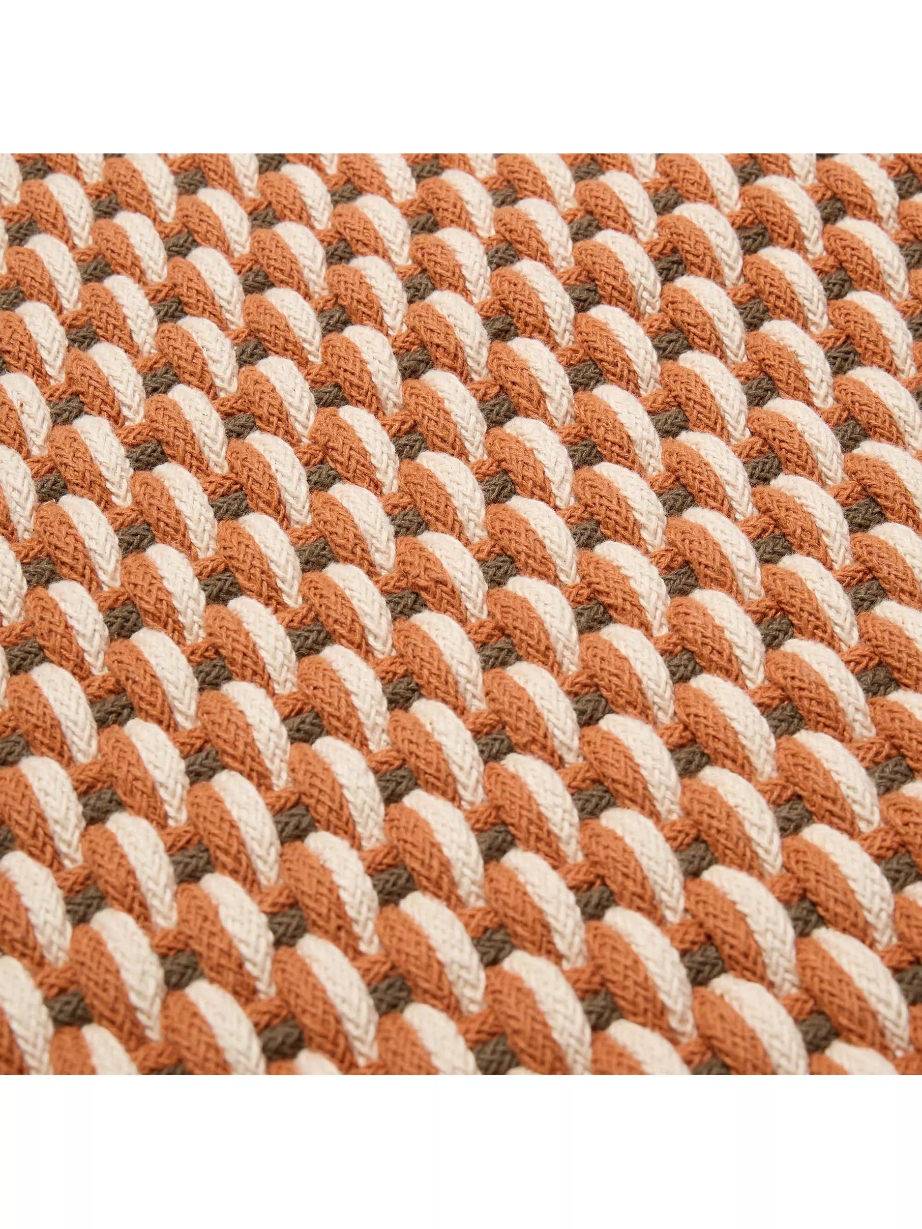 The Conran Shop macrame rug Rust Charcoal 300x200 cm (British brand)