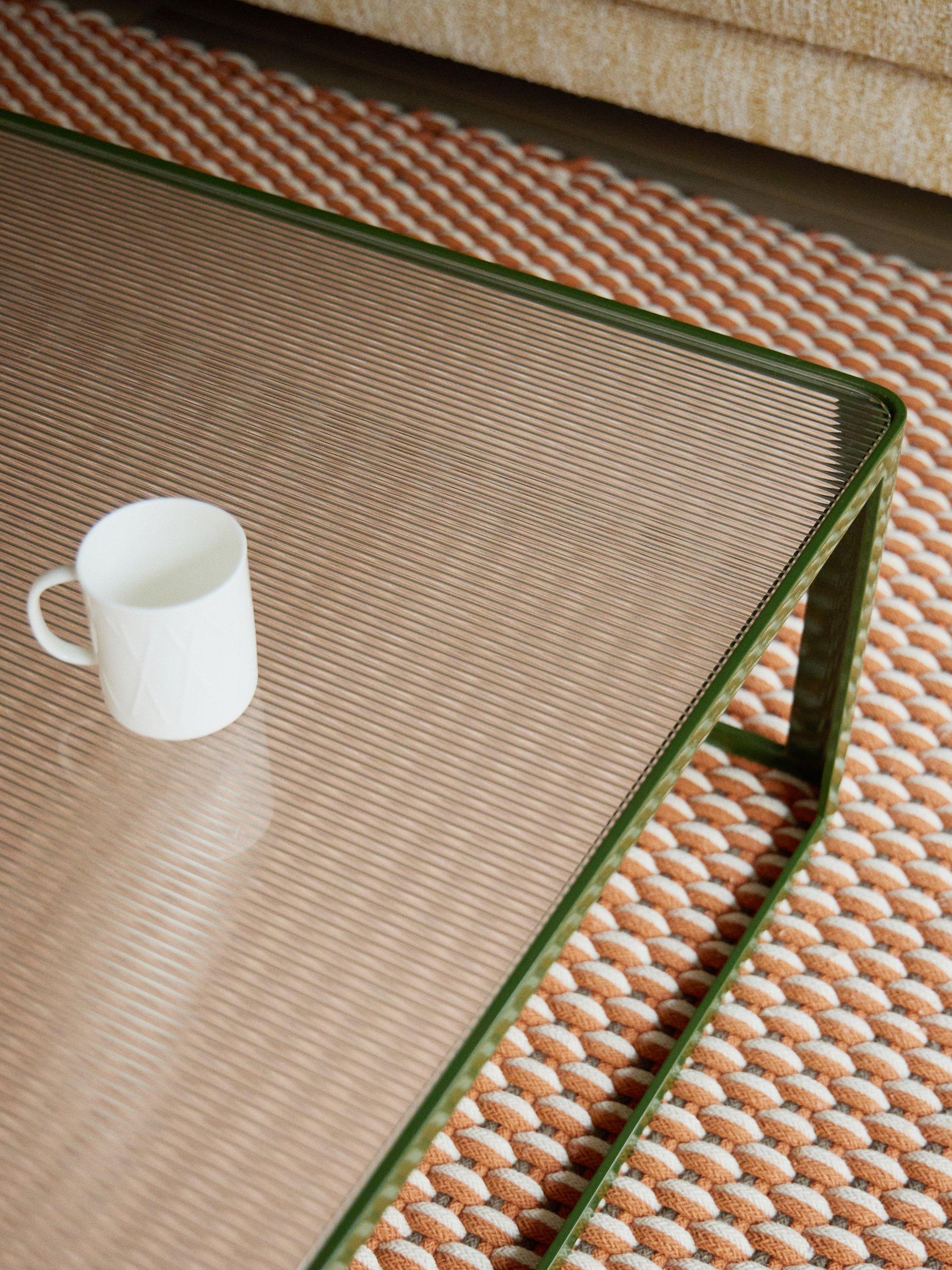 The Conran Shop Aspect coffee table green 90cm, imported from the UK
