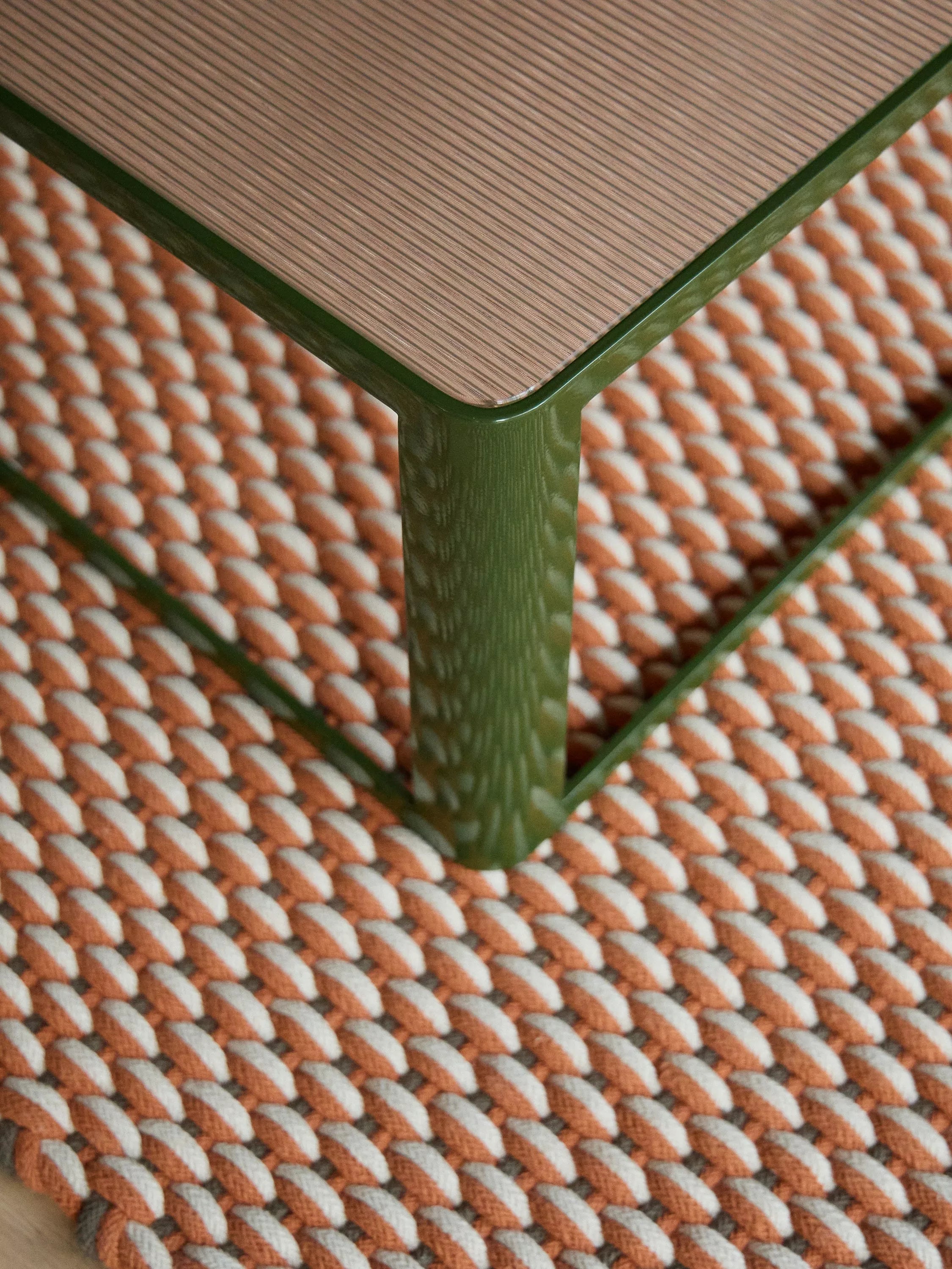 The Conran Shop Aspect coffee table green 90cm, imported from the UK