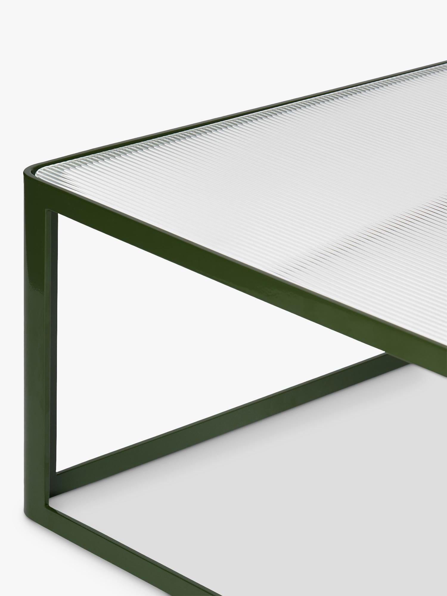 The Conran Shop Aspect coffee table green 90cm, imported from the UK