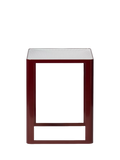 The Conran Shop Aspect side table burgundy 48x38x38cm, imported from the UK