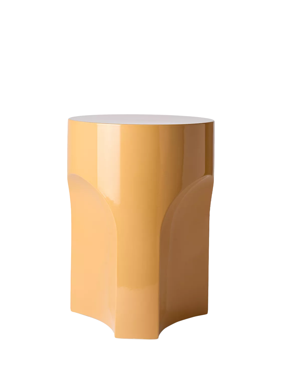 The Conran Shop Doric side table in mustard 45cm (British brand)