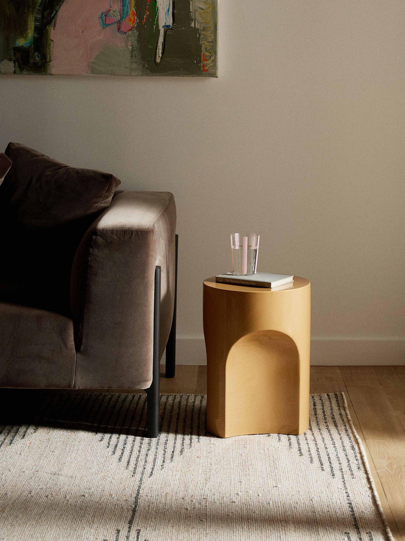 The Conran Shop Doric side table in mustard 45cm (British brand)