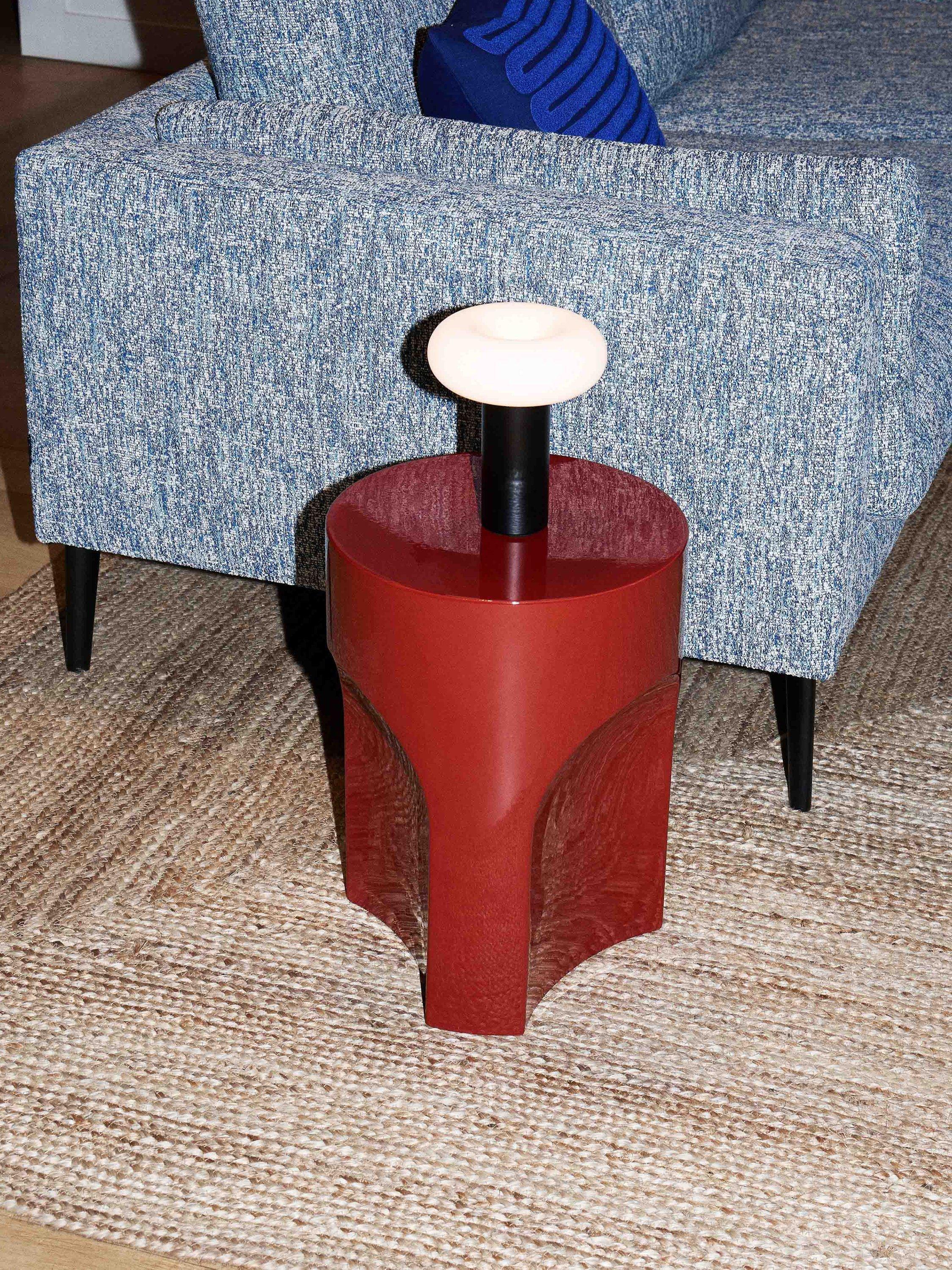 Conran Shop Doric side table red stoneware - British product