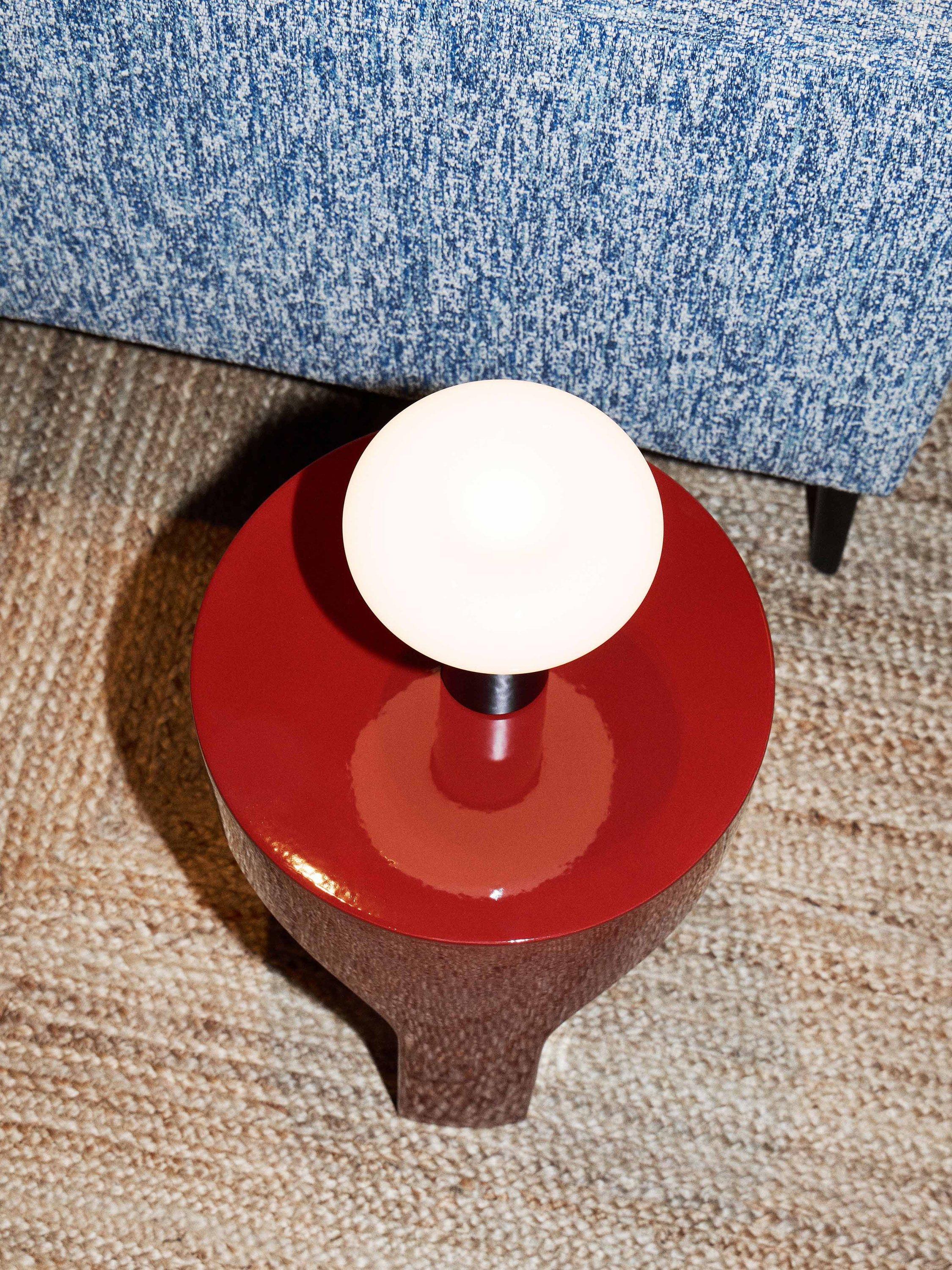 Conran Shop Doric side table red stoneware - British product