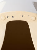 The Conran Shop Doric side table white glazed stoneware, UK version
