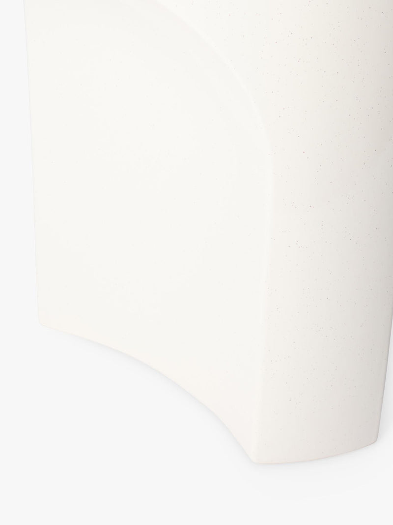 The Conran Shop Doric side table white glazed stoneware, UK version