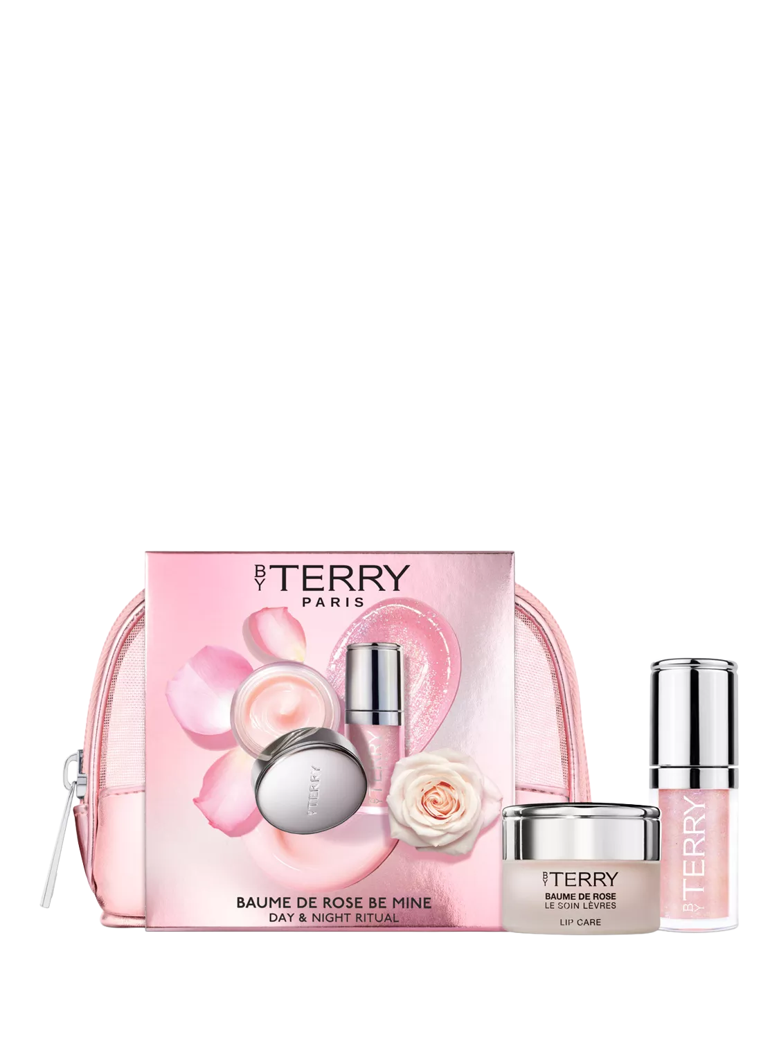 BY TERRY Baume de Rose lip care gift set with oil-serum and balm, UK version