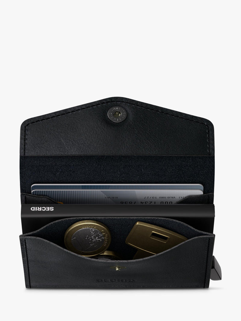 Secrid Envelope Wallet Black compact RFID blocking wallet, imported from the UK