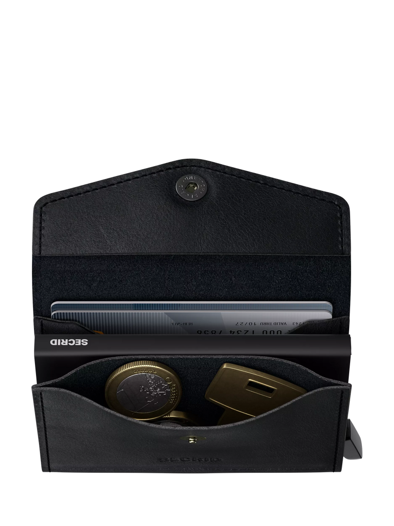 Secrid Envelope Wallet Black compact RFID blocking wallet, imported from the UK