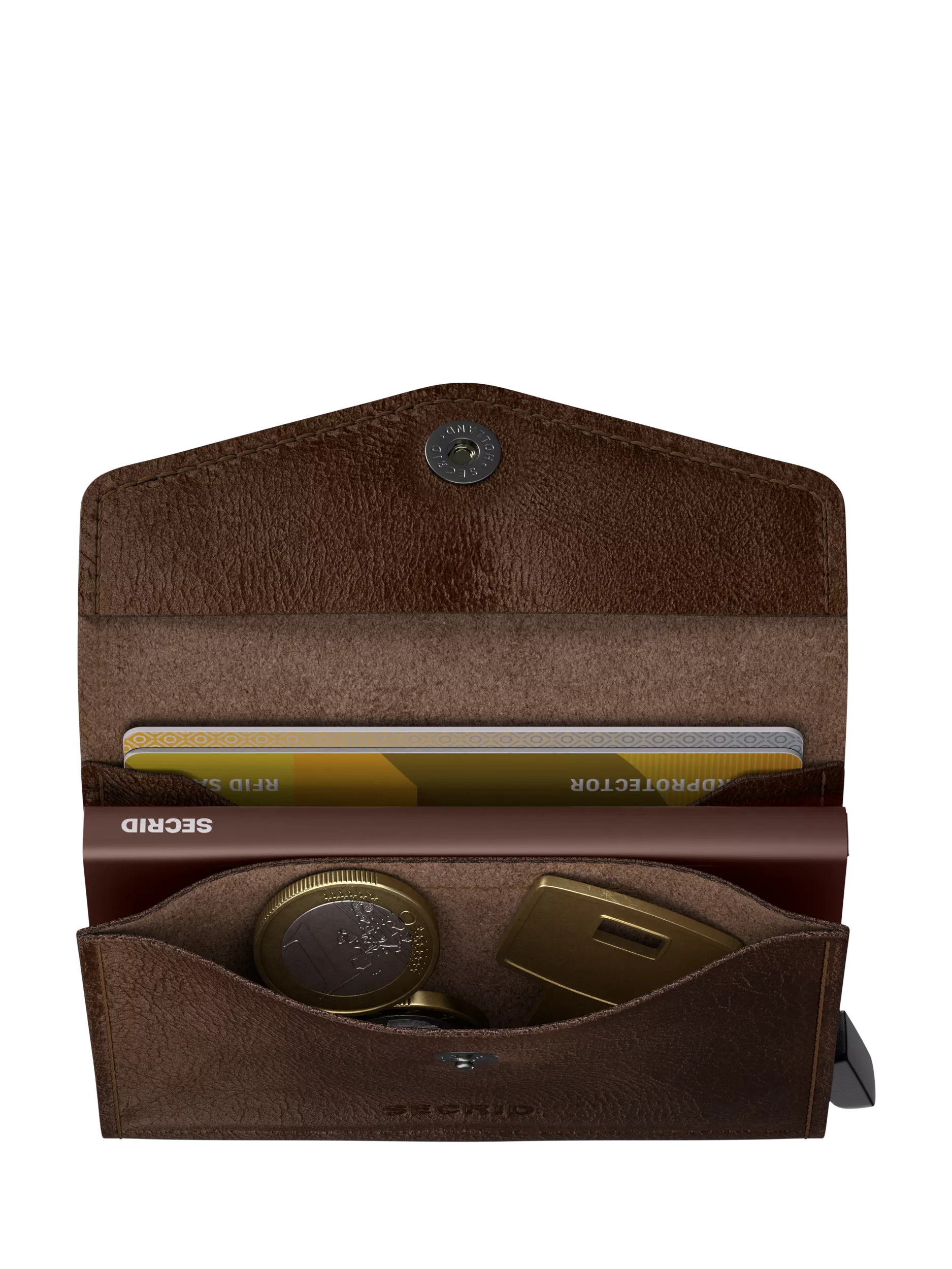 Secrid Envelope Wallet chocolate leather card protector - British product