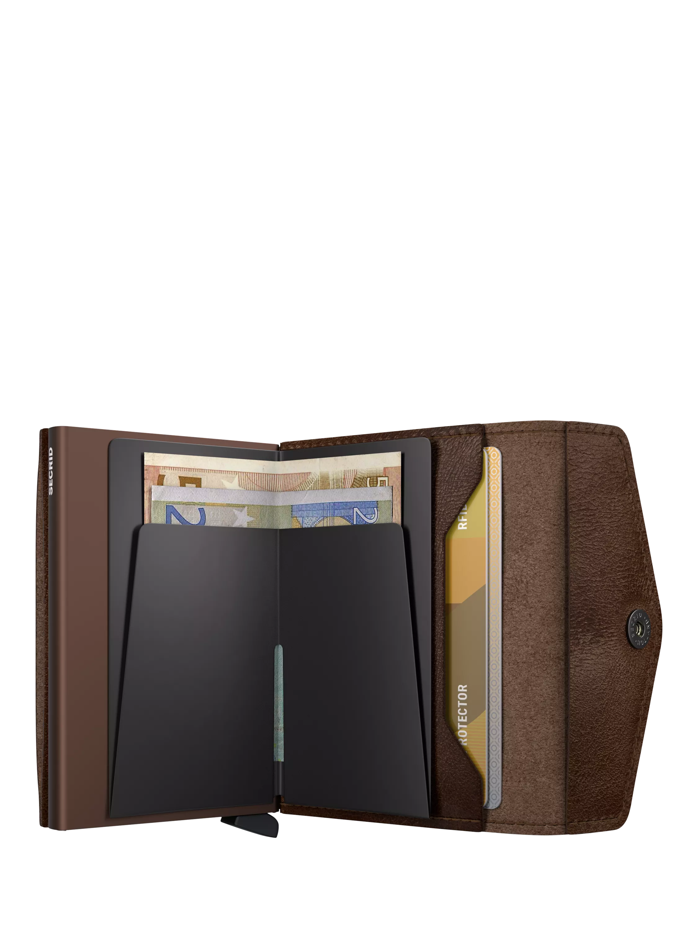 Secrid Envelope Wallet chocolate leather card protector - British product