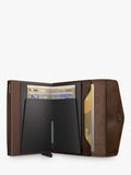 Secrid Envelope Wallet chocolate leather card protector - British product