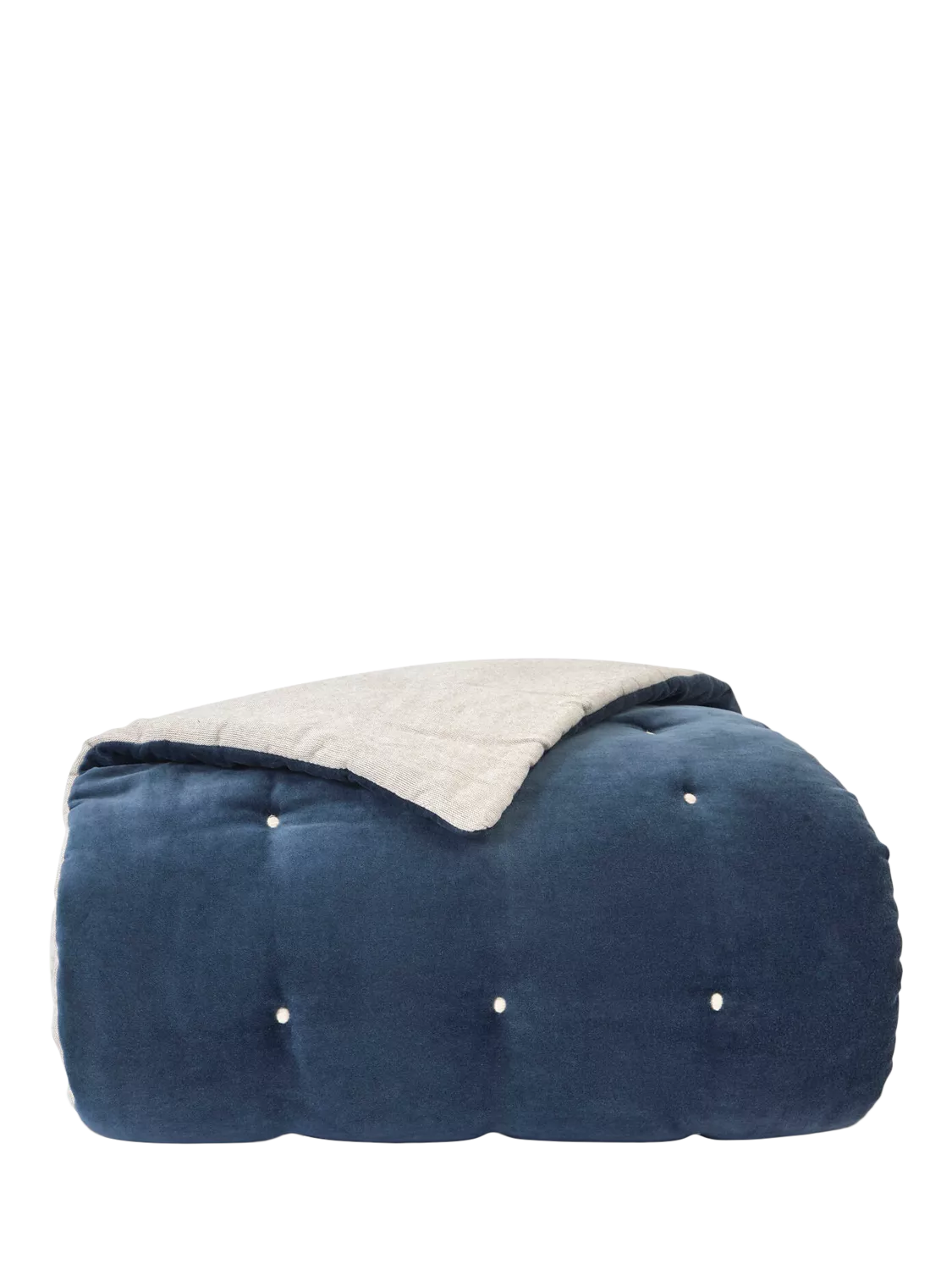 Christy Jaipur quilted throw ink cotton velvet (British brand)