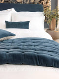 Christy Jaipur quilted throw ink cotton velvet (British brand)