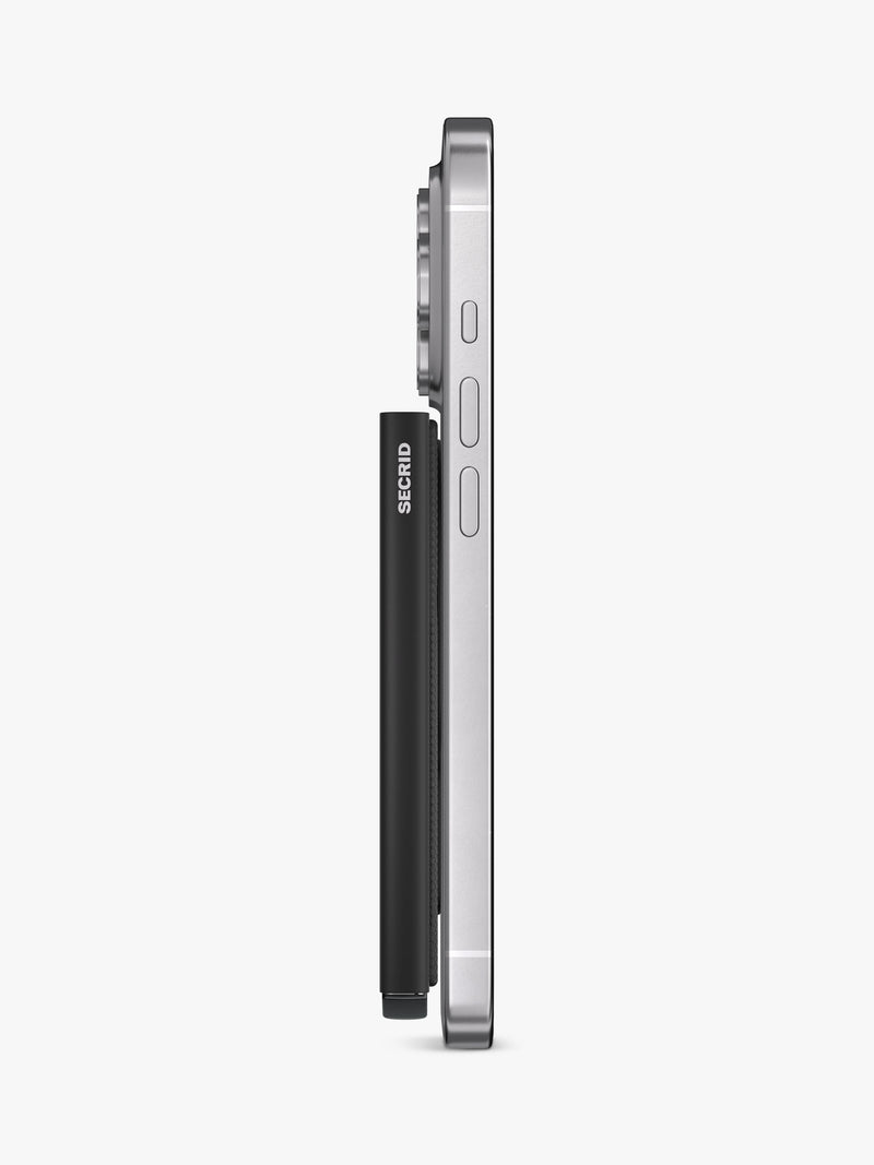 Secrid card protector for MagSafe black anodised aluminium, imported from the UK