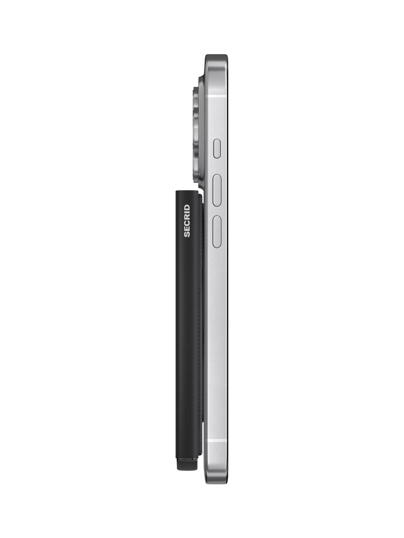 Secrid card protector for MagSafe black anodised aluminium, imported from the UK