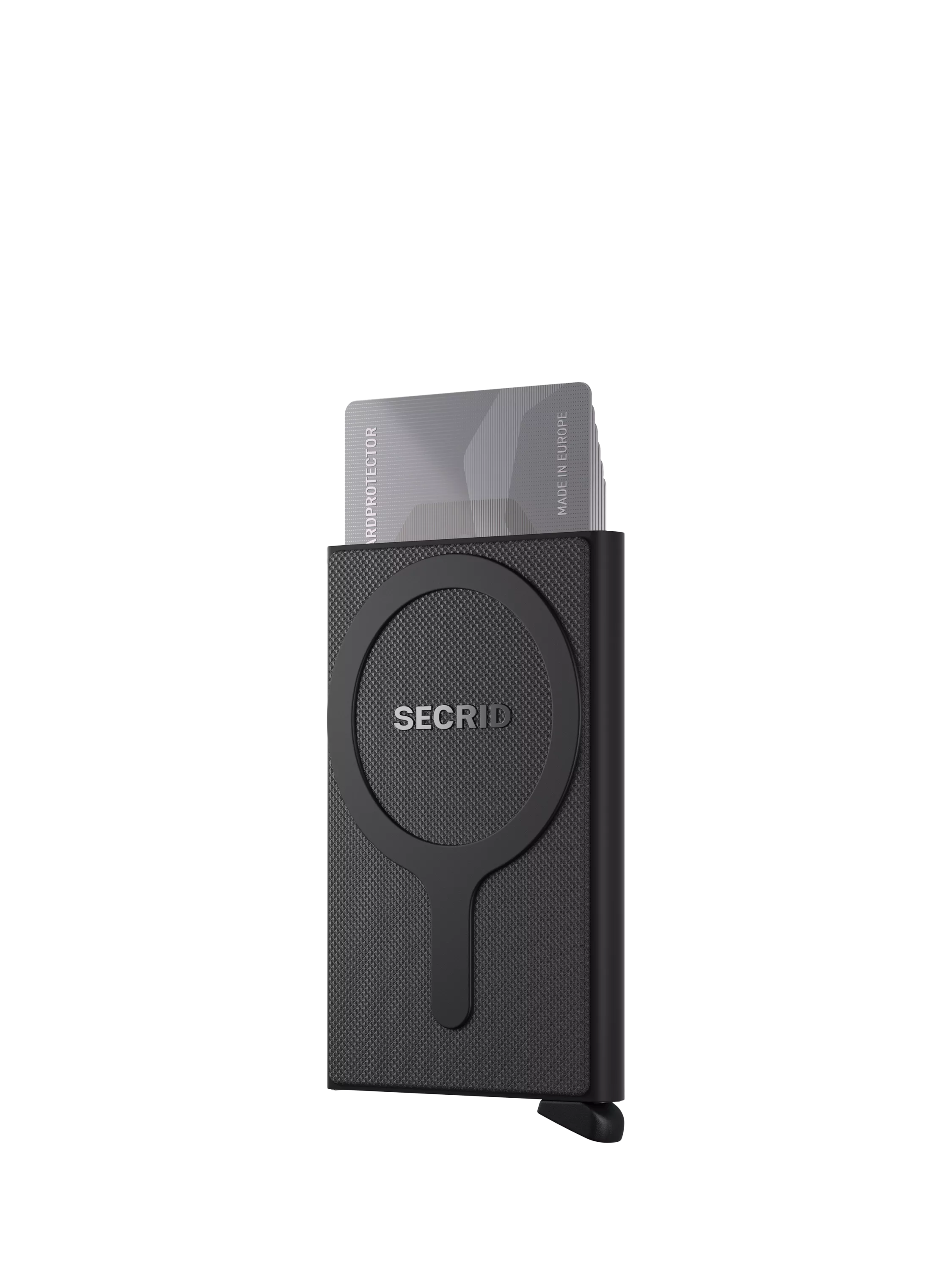 Secrid card protector for MagSafe black anodised aluminium, imported from the UK