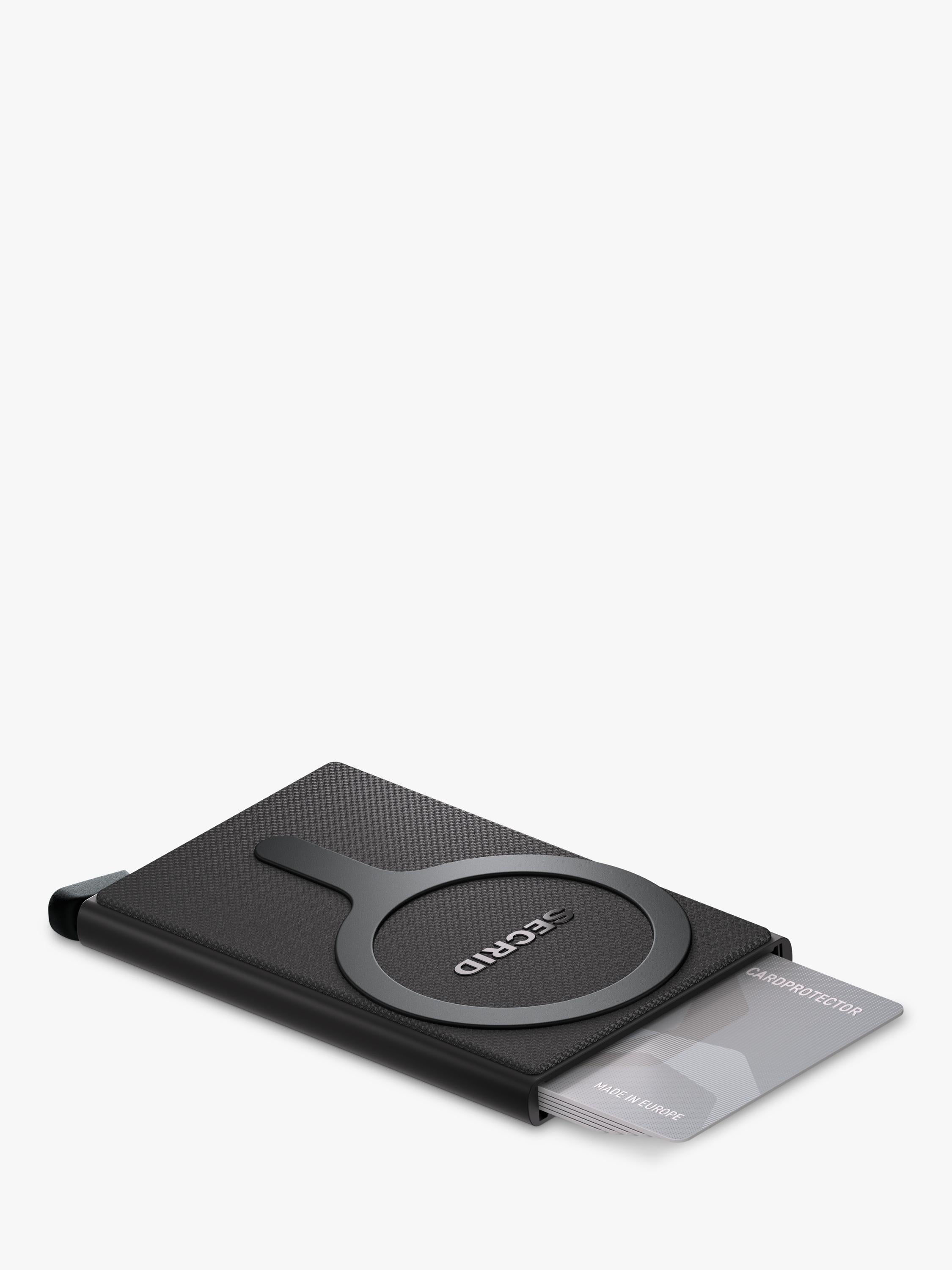 Secrid card protector for MagSafe black anodised aluminium, imported from the UK