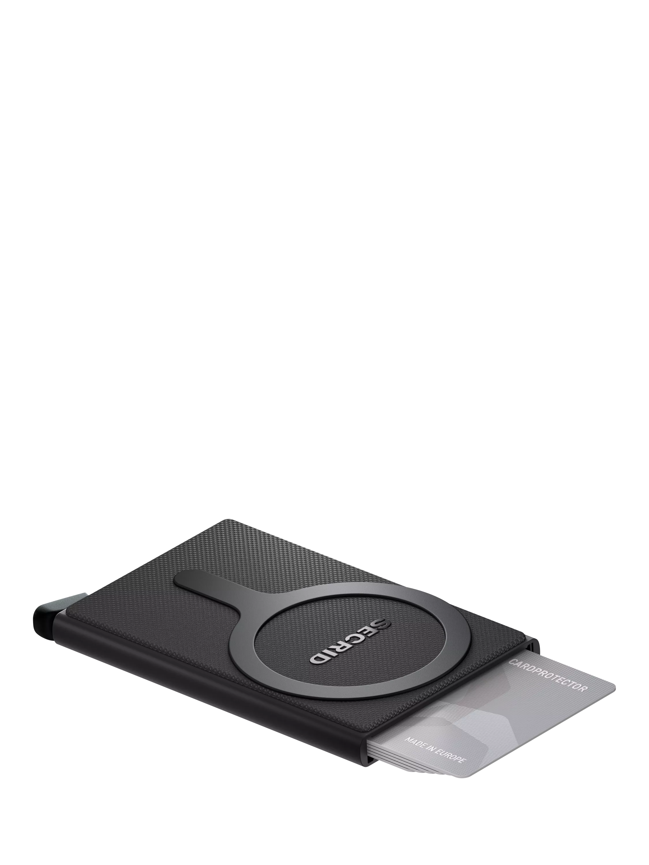 Secrid card protector for MagSafe black anodised aluminium, imported from the UK