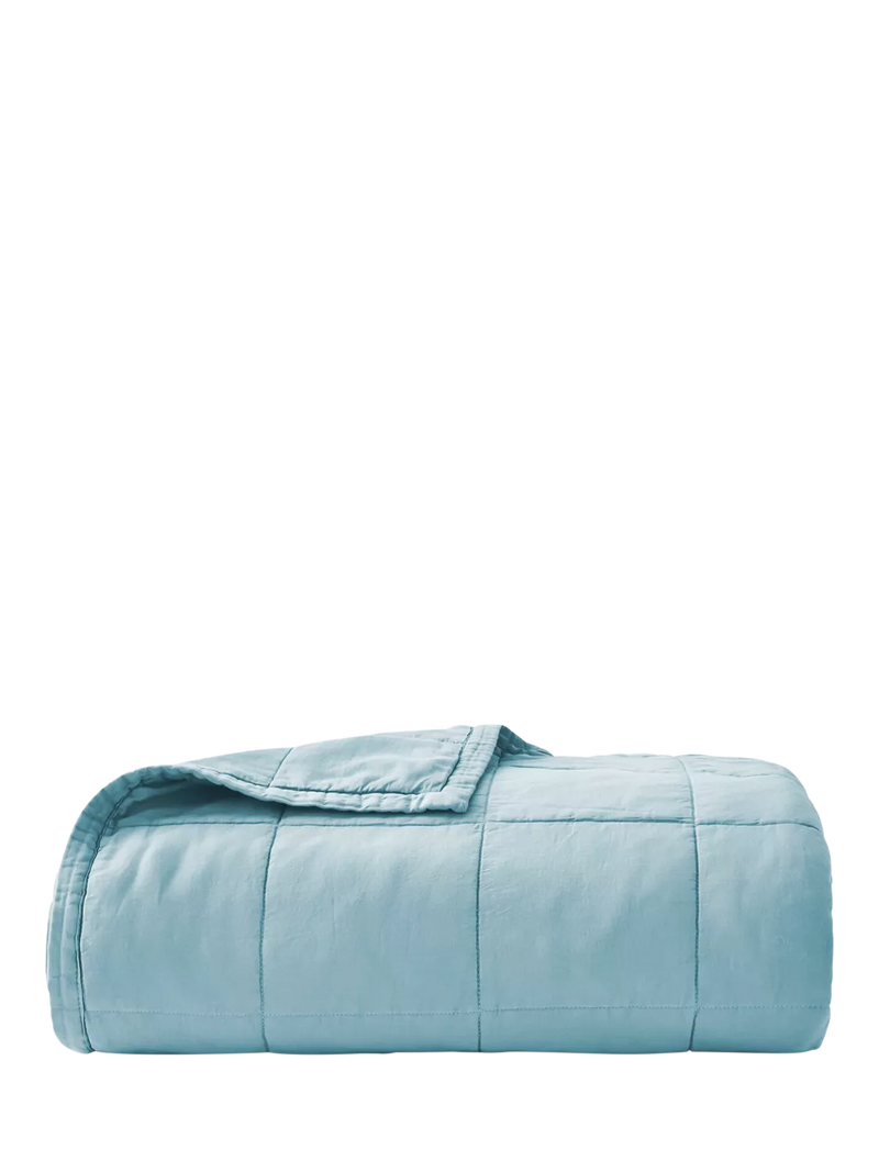 Christy laundered cotton quilted throw double size, UK version
