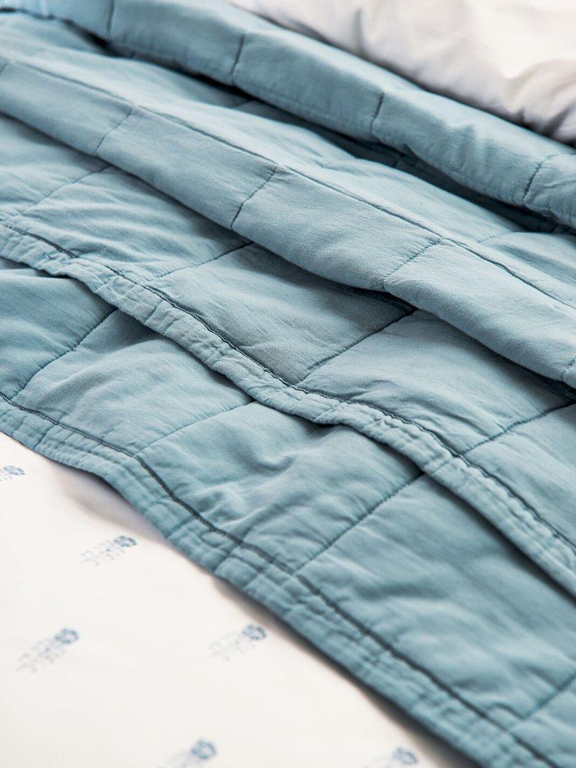 Christy laundered cotton quilted throw double size, UK version