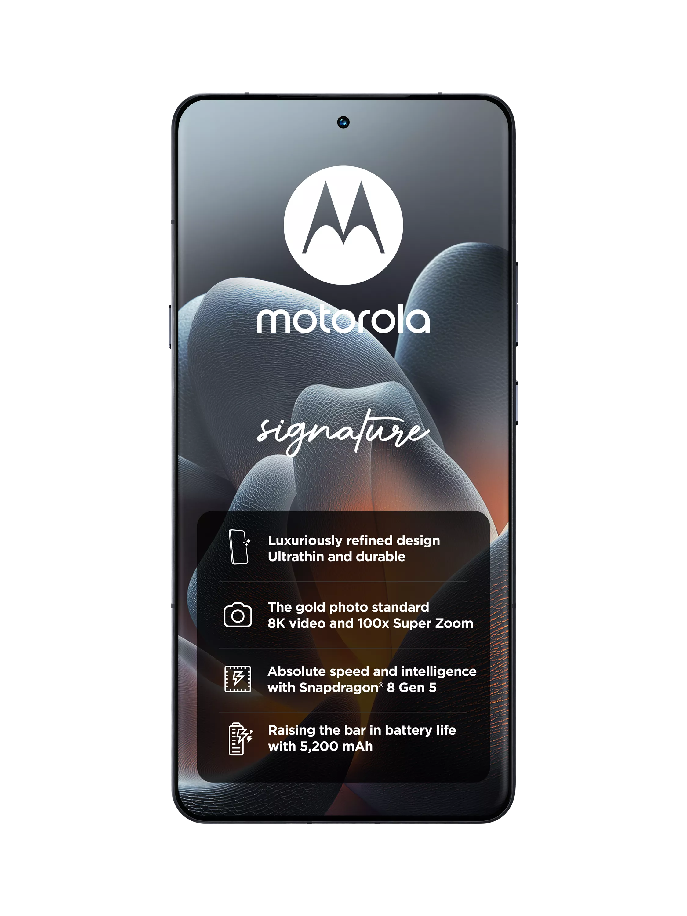 Motorola Signature smartphone Carbon 512GB (British brand)