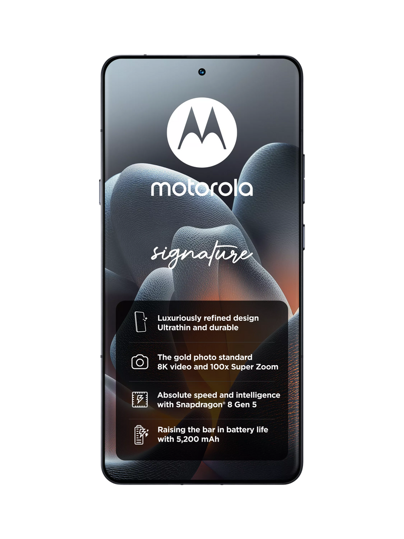 Motorola Signature smartphone Carbon 512GB (British brand)
