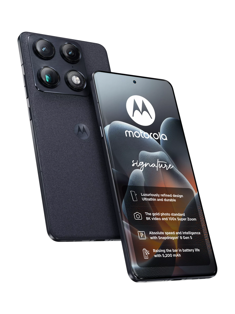 Motorola Signature smartphone Carbon 512GB (British brand)