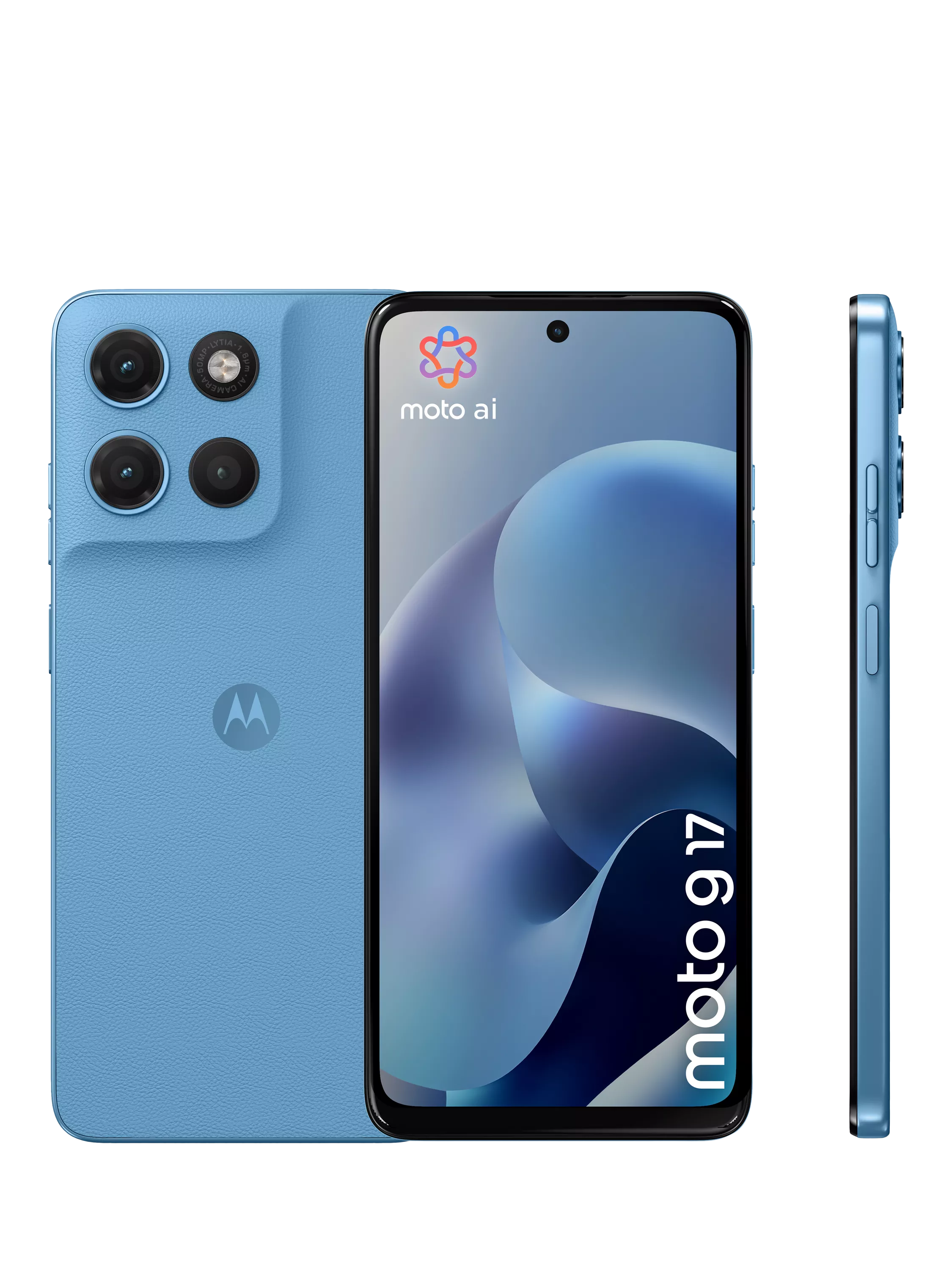 Motorola moto g17 Alaskan Blue 128GB 5G smartphone, UK version