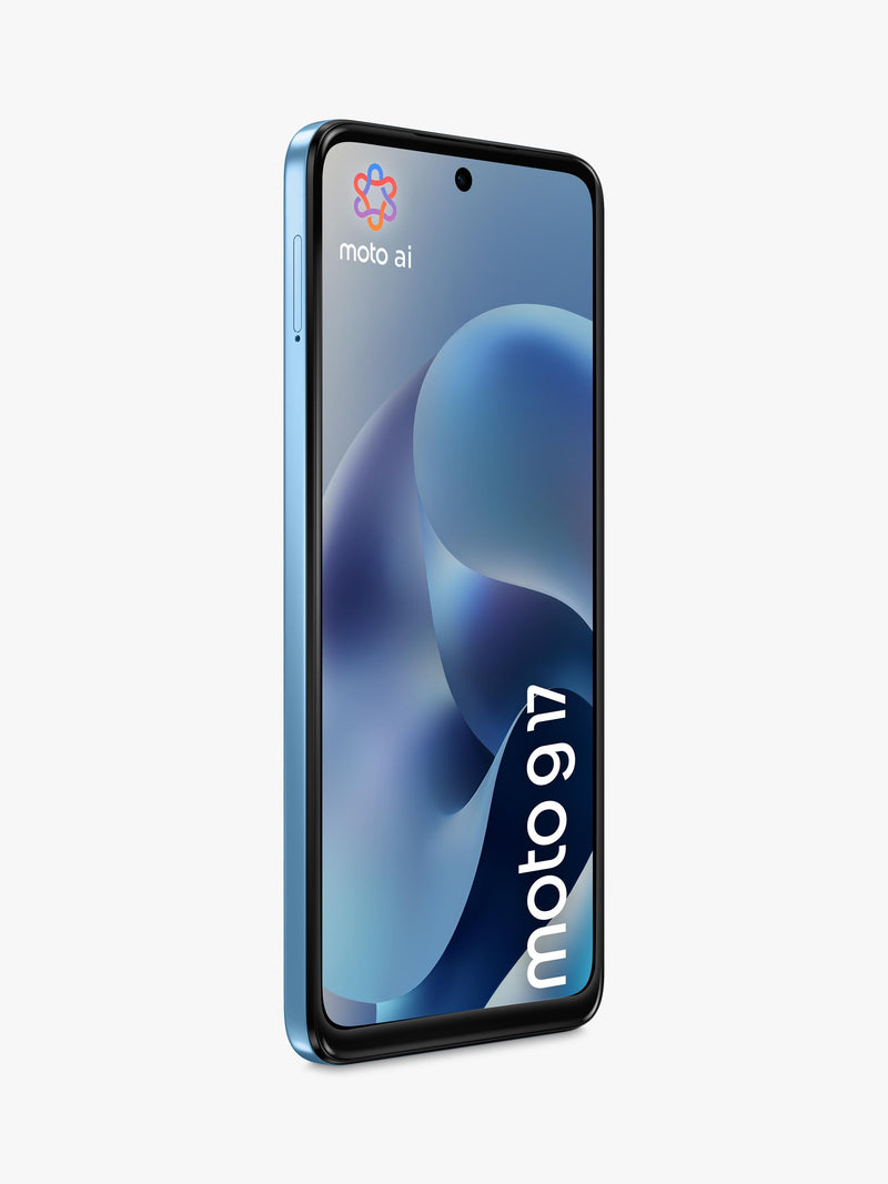 Motorola moto g17 Alaskan Blue 128GB 5G smartphone, UK version