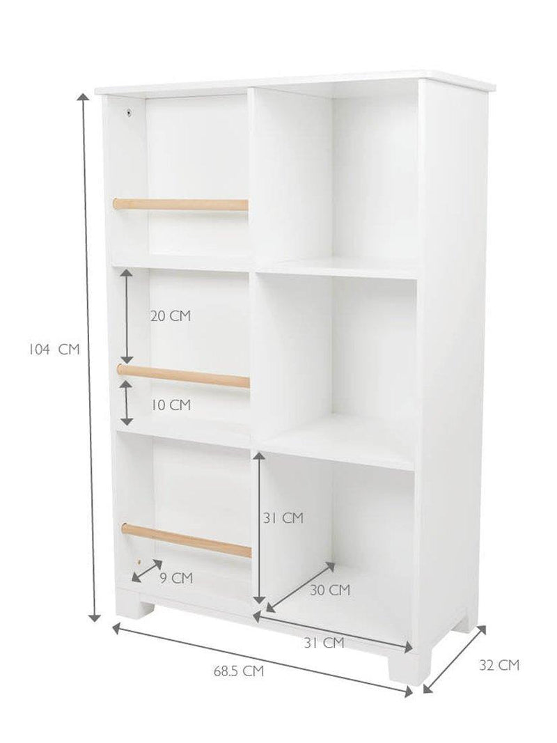 Great Little Trading Co Wonderland white bookcase for children (British brand)