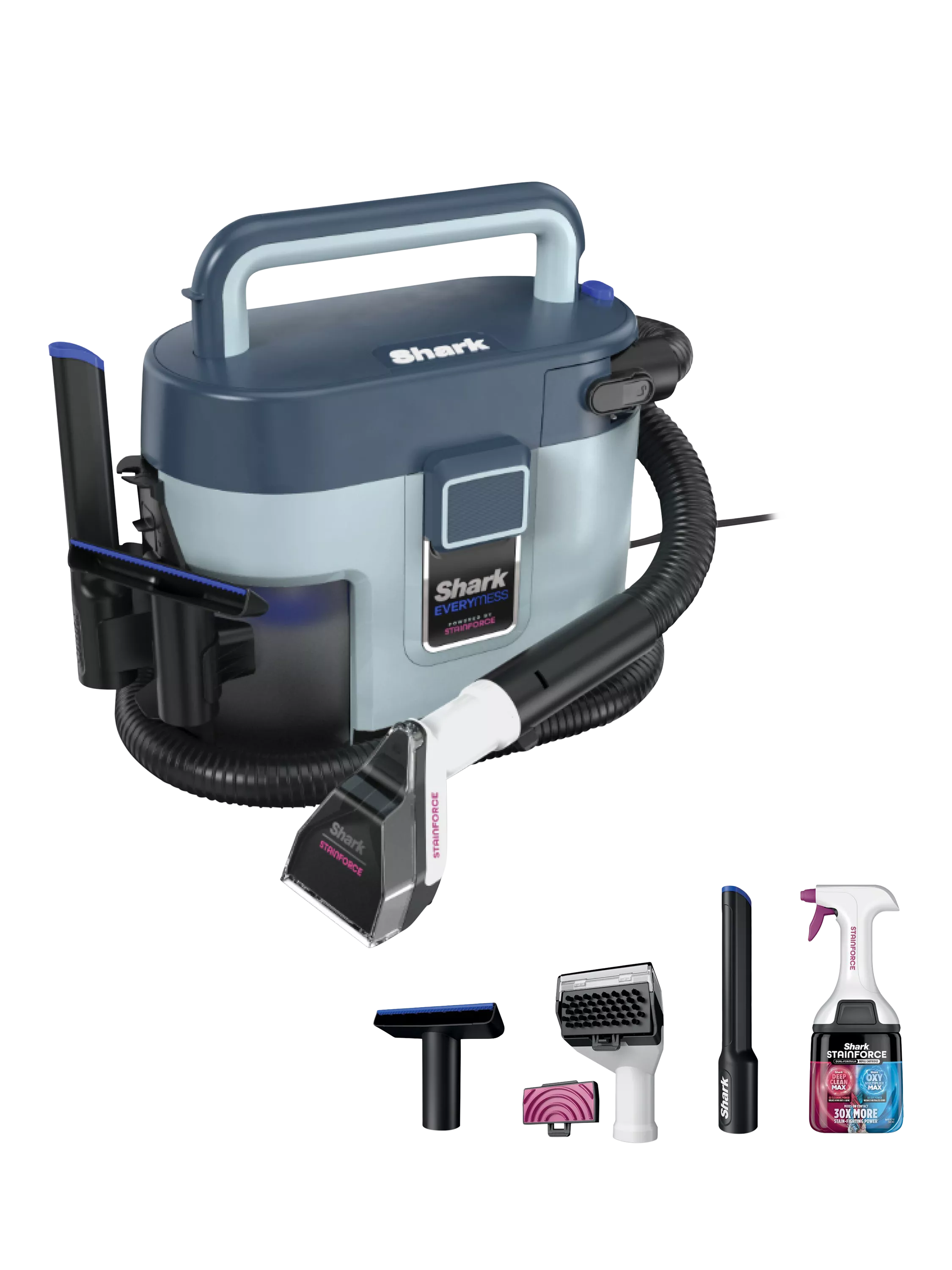 Shark EveryMess 3-in-1 portable floor cleaner blue British brand
