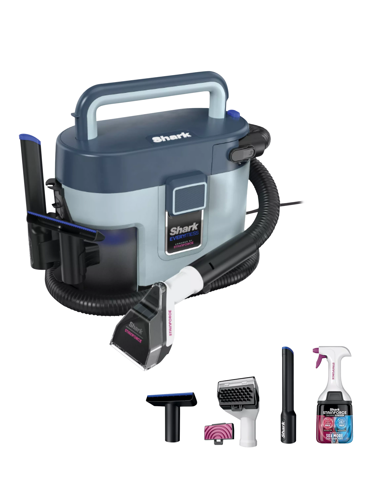 Shark EveryMess 3-in-1 portable floor cleaner blue British brand