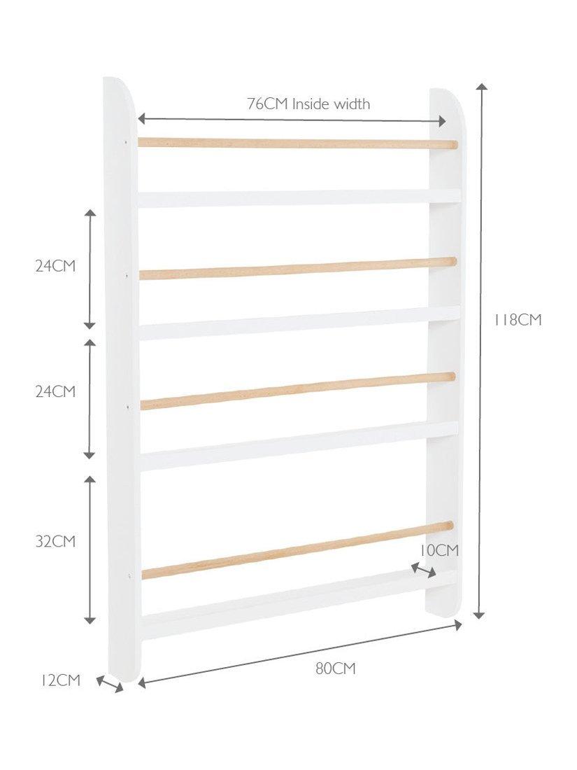 Great Little Trading Co Greenaway children's bookcase White/Natural, imported from the UK