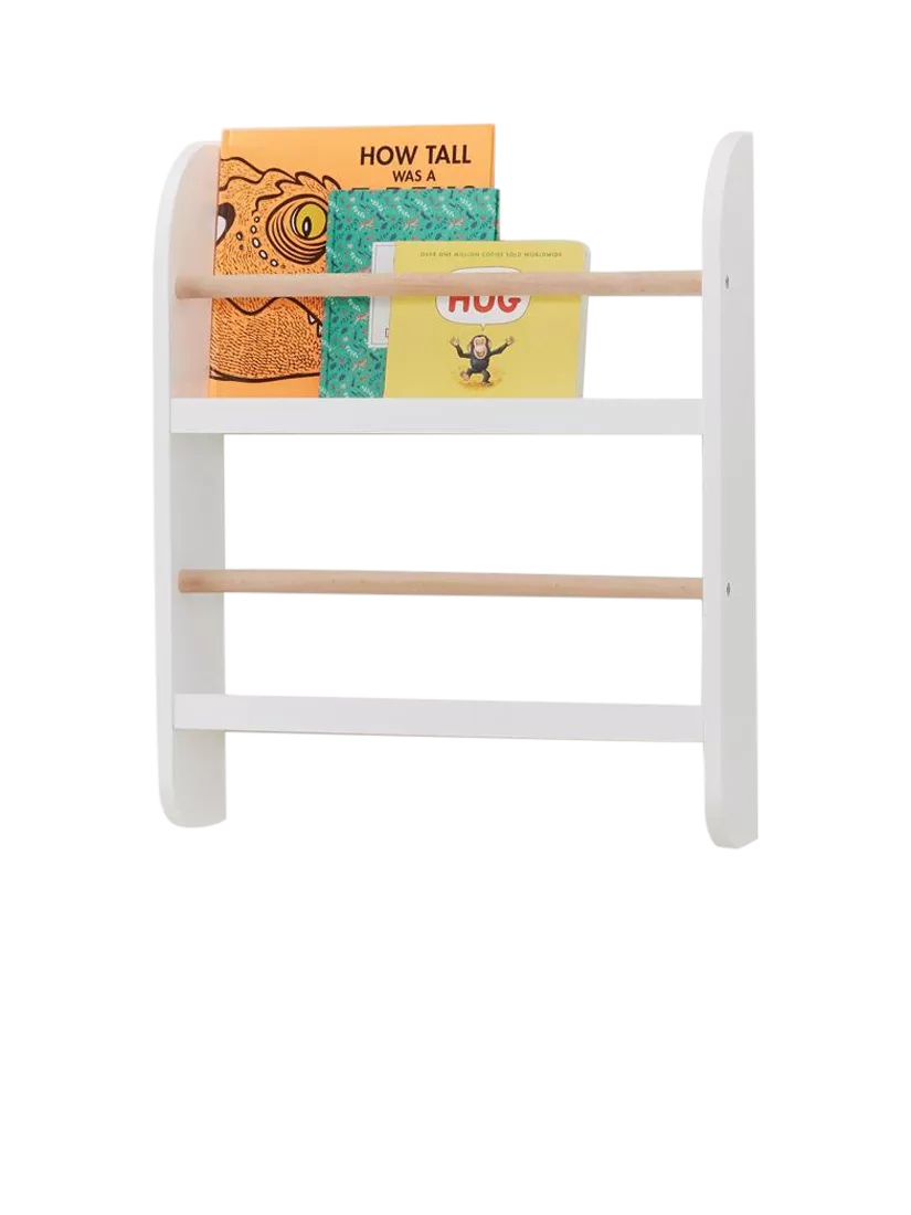 Great Little Trading Co compact bookcase White Natural - British product