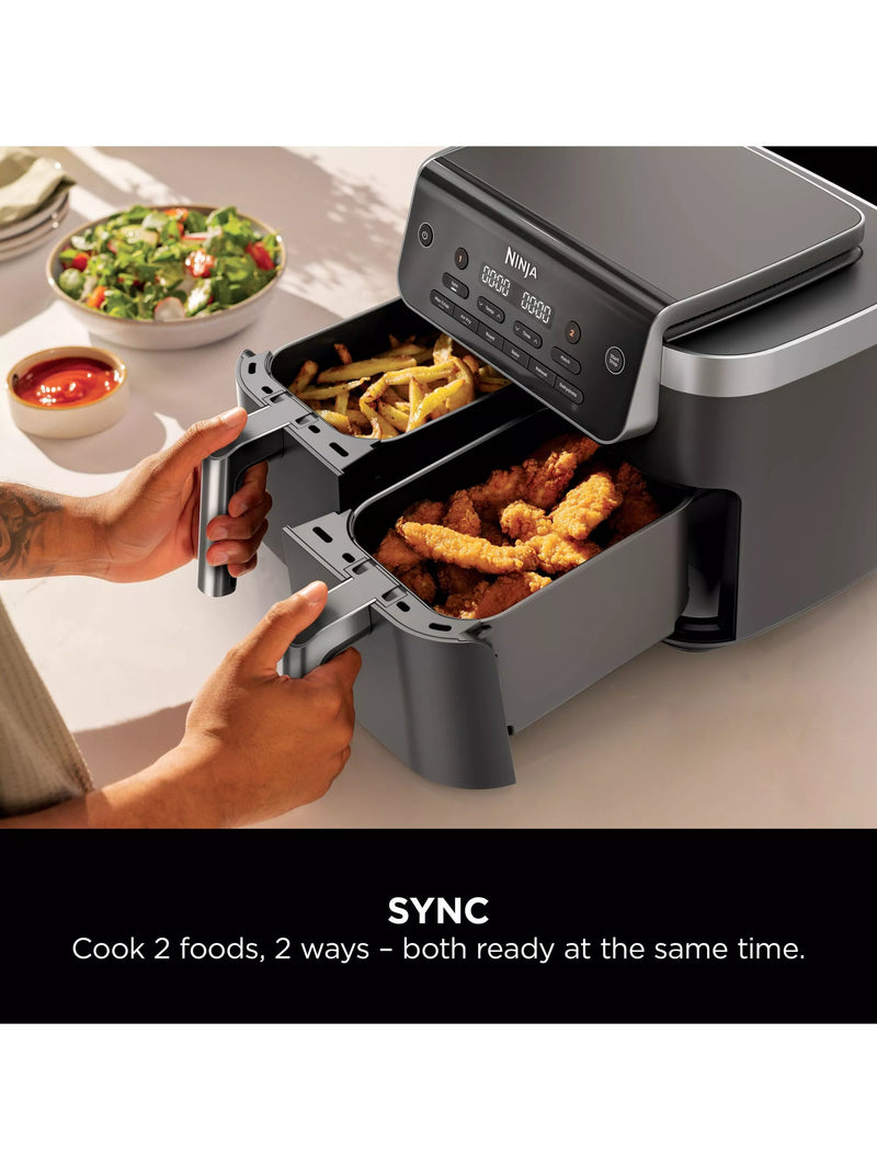 Ninja DualZone air fryer 7.6L grey, imported from the UK