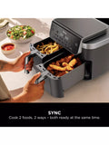 Ninja DualZone air fryer 7.6L grey, imported from the UK