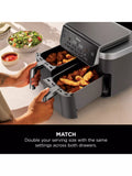 Ninja DualZone air fryer 7.6L grey, imported from the UK