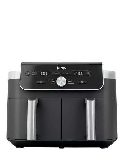 John Lewis Ninja DualZone XL DZ901UK Air Fryer, 9.5L, Grey- Buy online at McGrocer