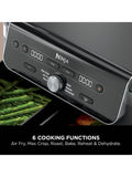 Ninja DualZone XL air fryer 9.5L in grey, UK version