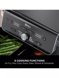 Ninja DualZone XL air fryer 9.5L in grey, UK version