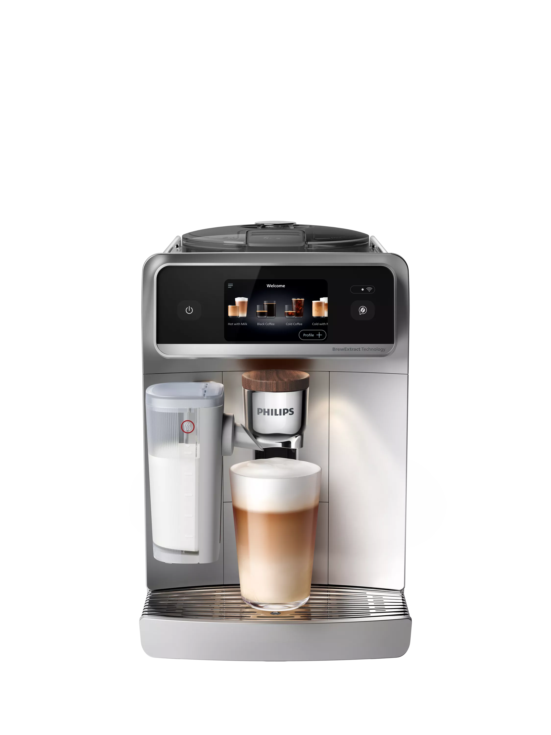Philips Cafe Aromis silver coffee machine, imported from the UK