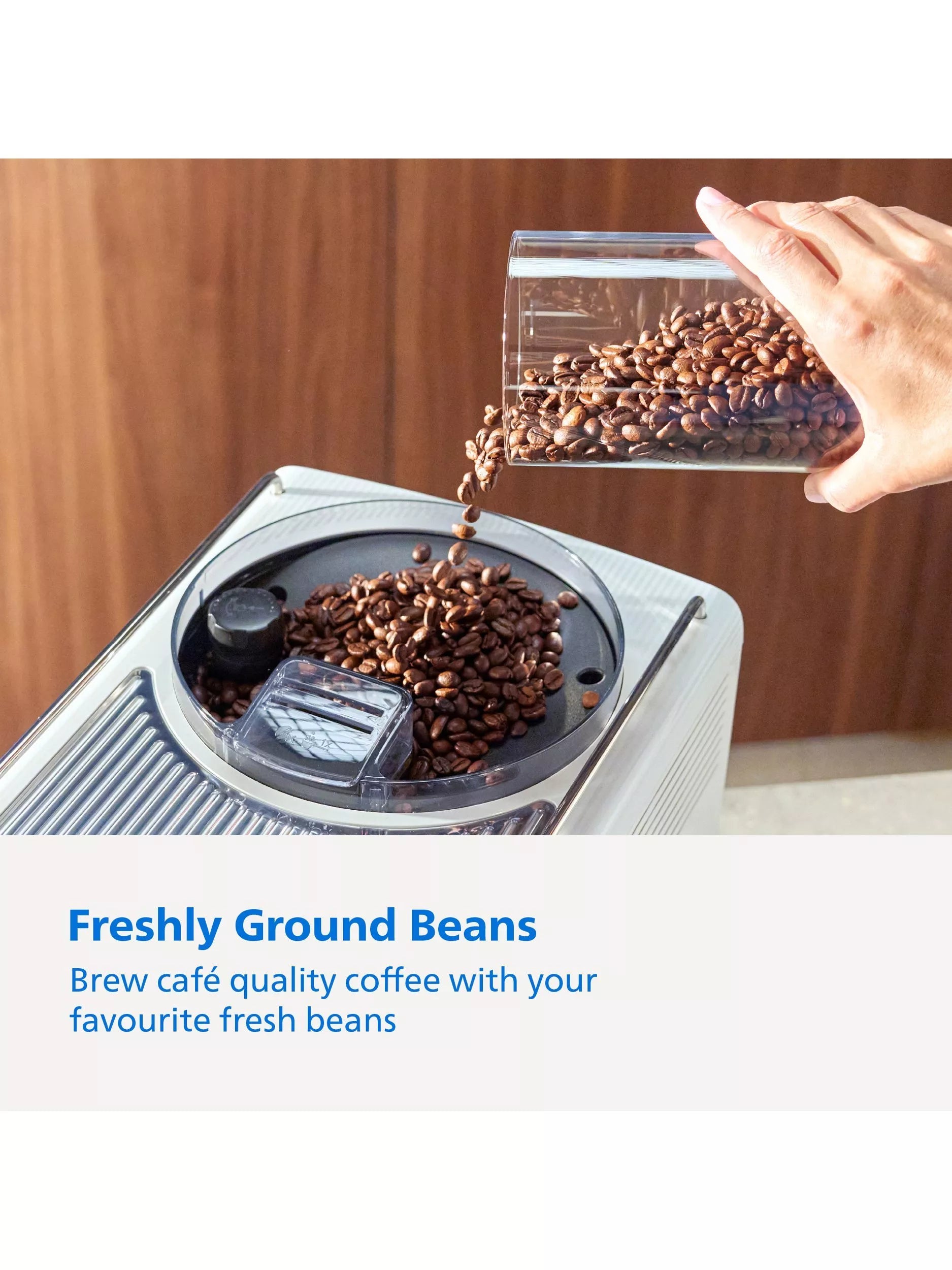 Philips Cafe Aromis silver coffee machine, imported from the UK