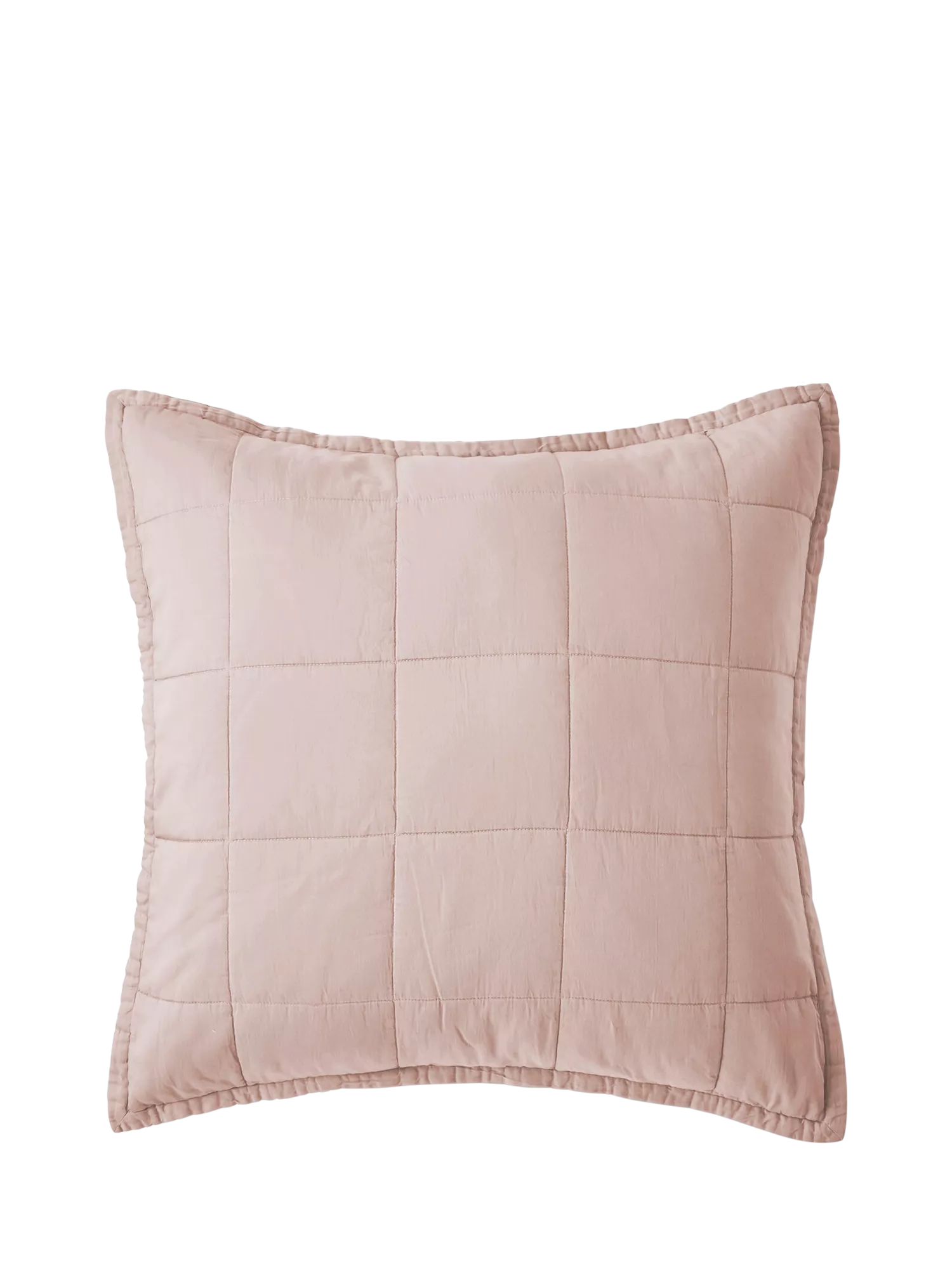 Christy laundered cotton pillowsham pink 65x65cm - British product