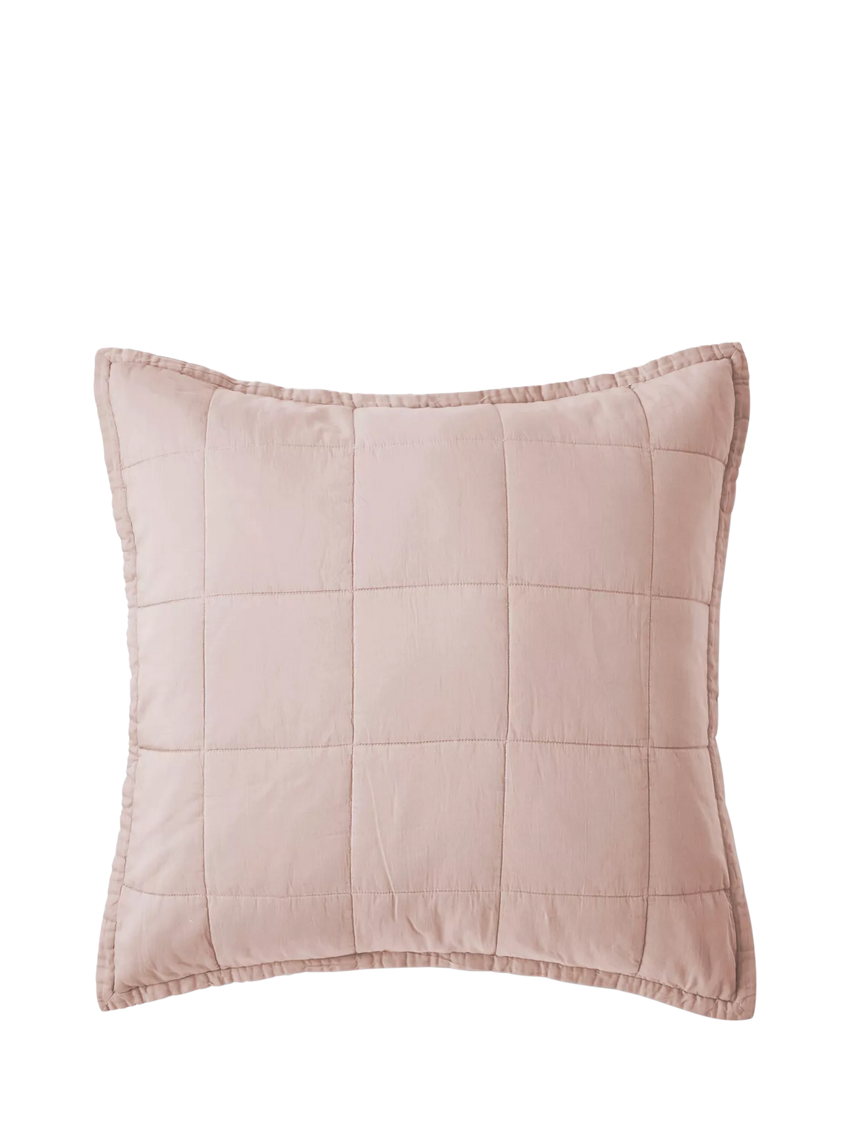 Christy laundered cotton pillowsham pink 65x65cm - British product
