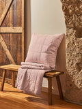 Christy laundered cotton pillowsham pink 65x65cm - British product